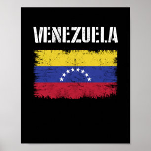 Vintage Venezuela Venezuela Flag Pride Poster