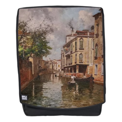Vintage Venice Antonio Leto Venetian Canal Backpack