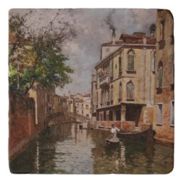 Vintage Venice Antonio Leto Venetian Canal Trivet
