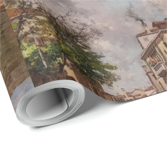 Vintage Venice Antonio Leto Venetian Canal Wrapping Paper (Roll Corner)