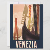 Vintage Venice Italy Gondola Travel (Front)
