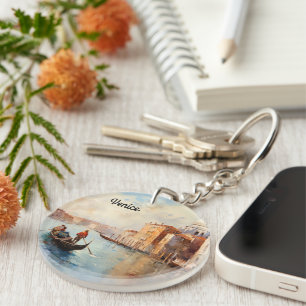Vintage Venice Italy Keychain