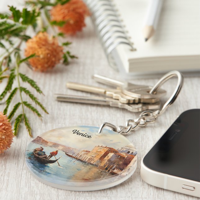 Vintage Venice Italy Keychain (Front Right)