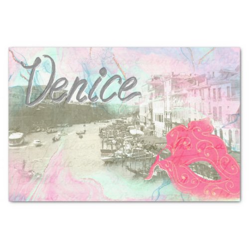Vintage Venice Italy The Grand Canal Tissue Paper