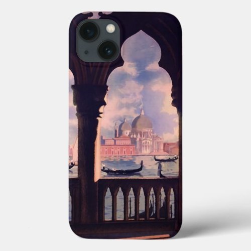 Vintage Venice Italy Travel iPhone 13 Case