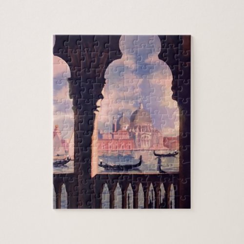 Vintage Venice Italy Travel Jigsaw Puzzle