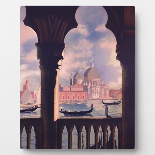 Vintage Venice Italy Travel Plaque