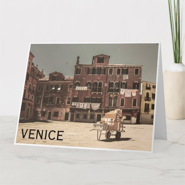 Vintage Venice photo Card (Front)