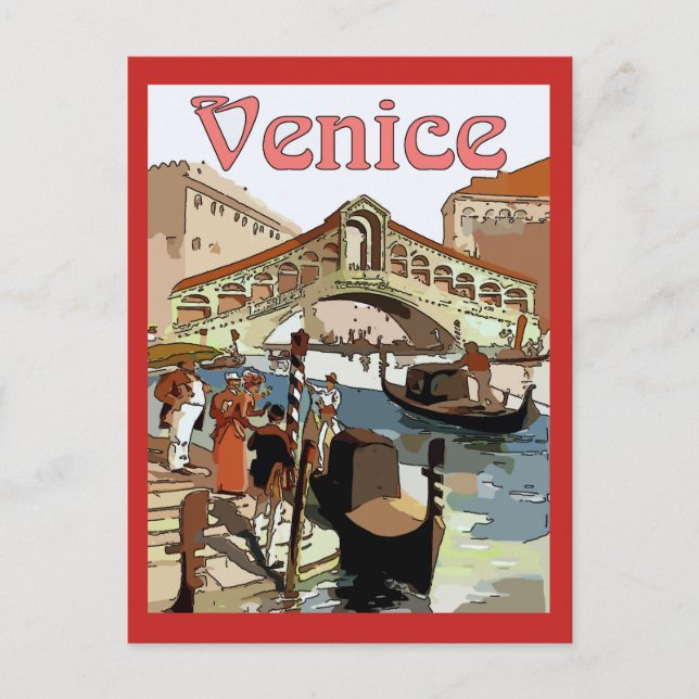 Vintage Venice Postcard (Front)
