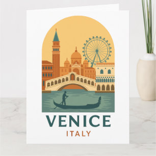 Vintage Venice Postcard – Retro Italy Travel Art 