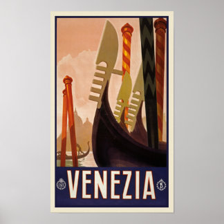 Vintage Venice Travel Poster
