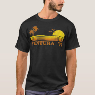 Vintage Ventura Beach California Retro Sunset Surf T-Shirt