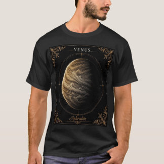 Vintage Venus Celestial Astronomy Illustration T-Shirt