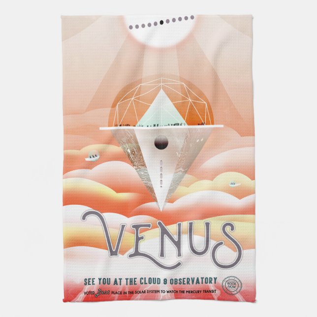Vintage Venus Travel Kitchen Towel (Vertical)