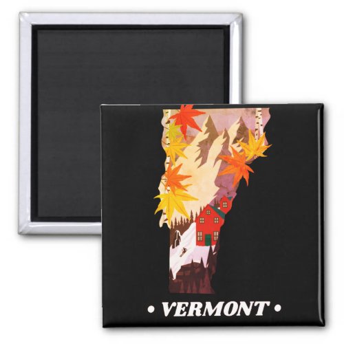 Vintage Vermont State Magnet