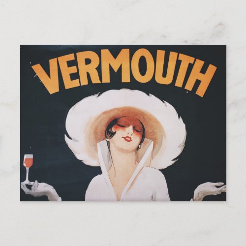 Vintage Vermouth Advertisement Martini Advertising Postcard