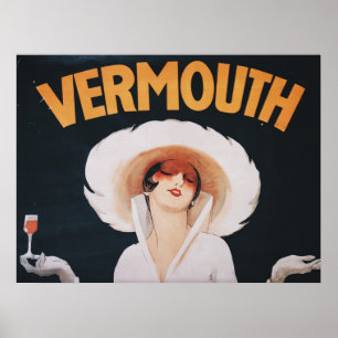 Vintage Vermouth Advertisement Poster