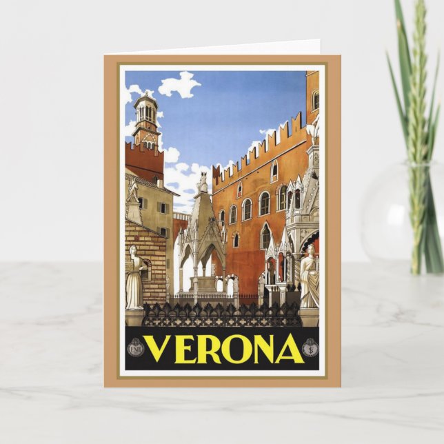 Vintage Verona Italy Card (Front)