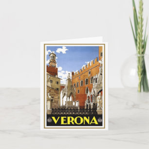 Vintage Verona Italy Card