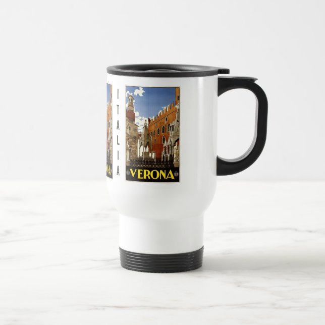 Vintage Verona Italy custom mugs (Right)