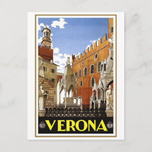 Vintage Verona Italy Postcard