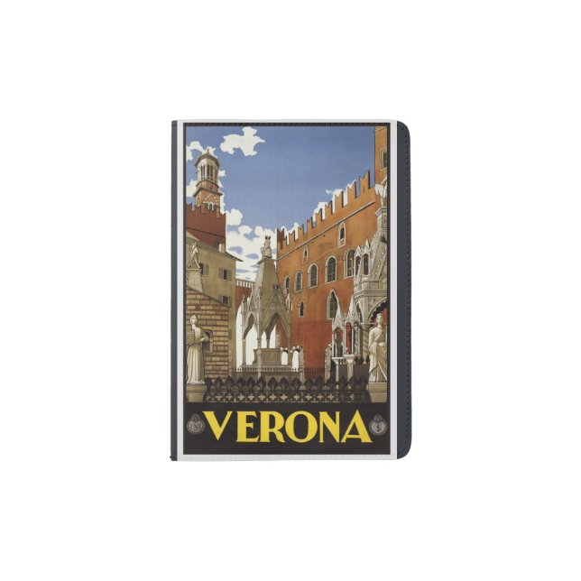 Vintage "Verona" Passport Protector Holder (Front)
