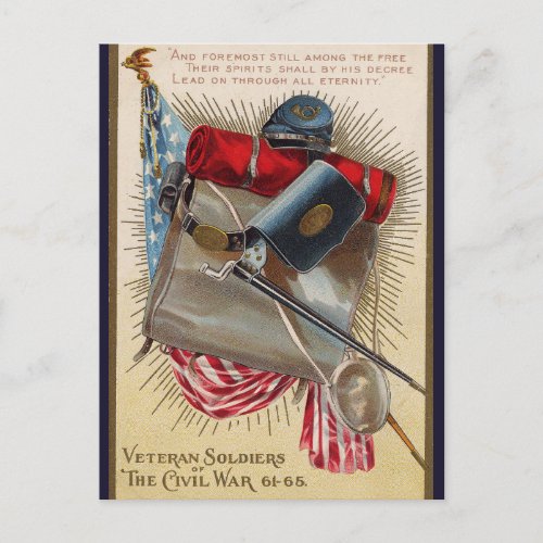 Vintage Veteran Soldiers of the Civil War Postcard