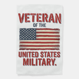 Vintage Veteran USA Flag Military Vector Design_1