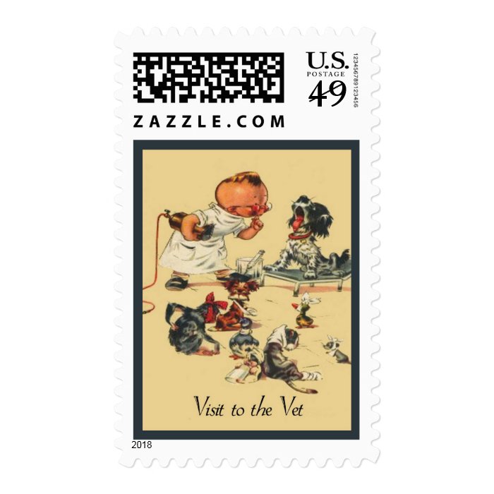 Vintage Veterinary Medicine Stamp