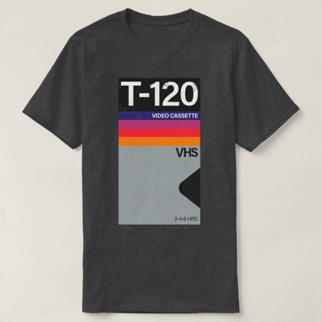 Vintage VHS Video Cassette T-Shirt (Design Front)