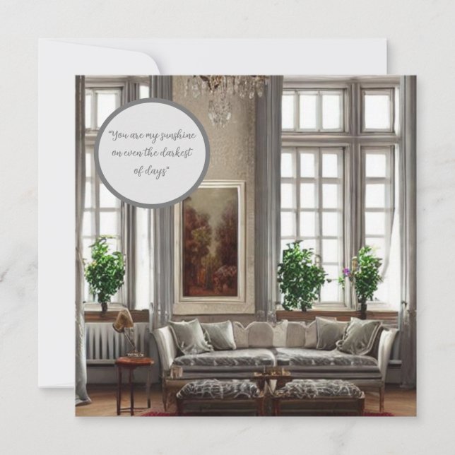 Vintage Vibe: "Timeless Love" Note Card (Front)