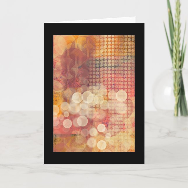 Vintage Vibes Blank Greeting Card (Front)