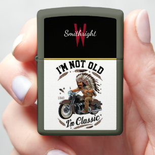 Vintage Vibes: Im Not Old Im Classic Motorcycle Zippo Lighter