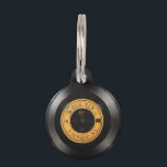 Vintage Vibes - Vinyl Record Pet ID Tag<br><div class="desc">Elevate your furry friend's style with our Brand New Retro Art Pet ID Tag, exclusively available on Zazzle! Imagine a pet tag that not only ensures your pet's safety but also adds a touch of nostalgia to their collar. Crafted with meticulous detail and high-resolution quality, the design features a vintage...</div>