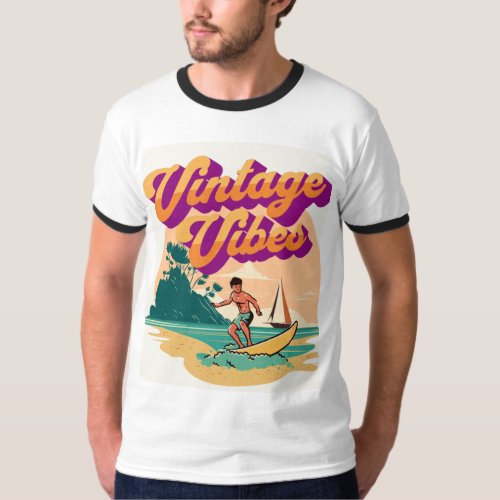 vintage vibes white tshirt 