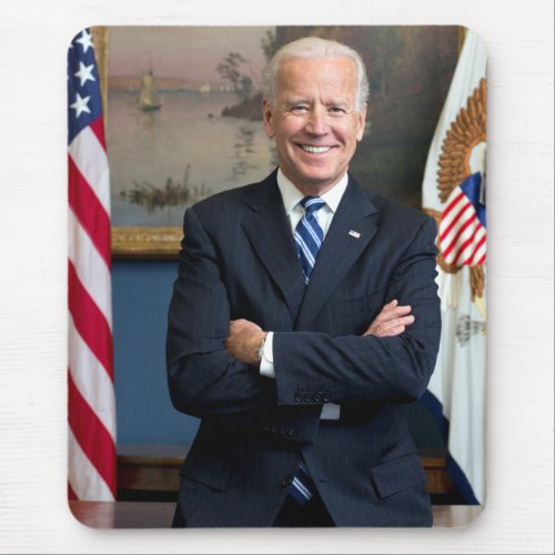 Vintage Vice President Joe Biden Portrait Mouse Pad