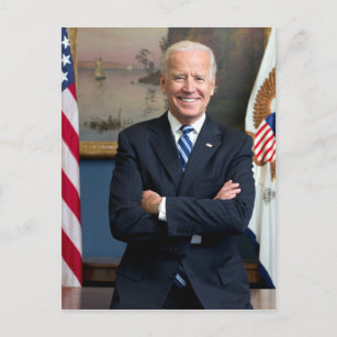 Vintage Vice President Joe Biden Portrait Postcard