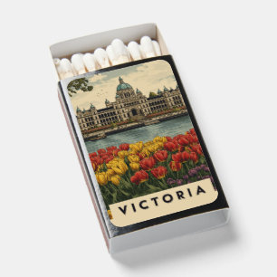 Vintage Victoria British Columbia Travel Matchboxes
