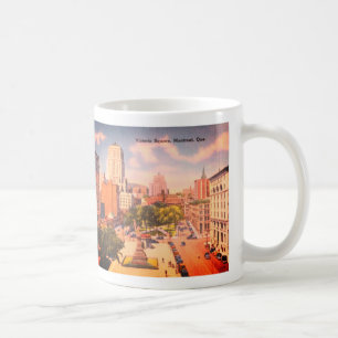 Vintage Victoria Square, Montreal, Quebec, Canada Coffee Mug