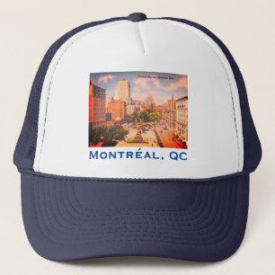Vintage Victoria Square, Montreal, Quebec, Canada Trucker Hat