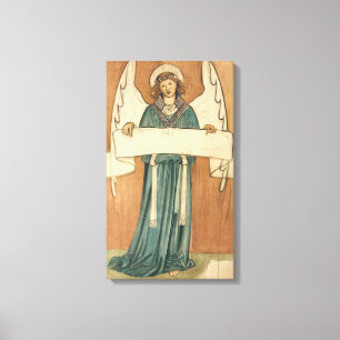 Vintage Victorian Angel by William Morris Canvas Print