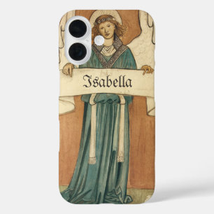 Vintage Victorian Angel by William Morris iPhone 16 Case