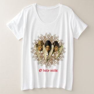 Vintage Victorian Angels “O Holy Night” Plus Size T-Shirt