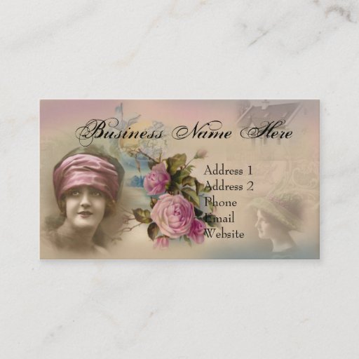 Customizable Vintage Victorian Antique Style Business Card