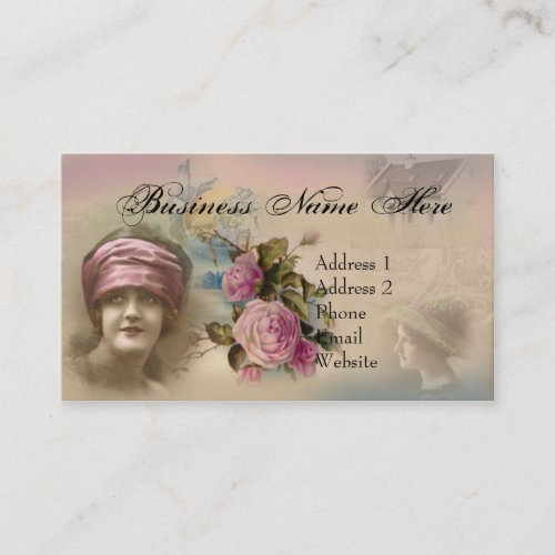 Vintage Victorian Antique Style Business Card