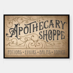 Vintage Victorian Apothecary Sign
