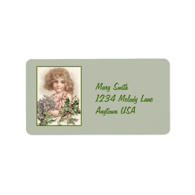 Vintage Victorian Art Address Label Stickers (Front)