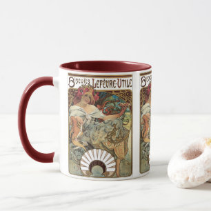Vintage Victorian Art Nouveau by Alphonse Mucha Mug