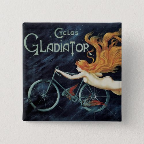 Vintage Victorian Art Nouveau Gladiator Cycles Button