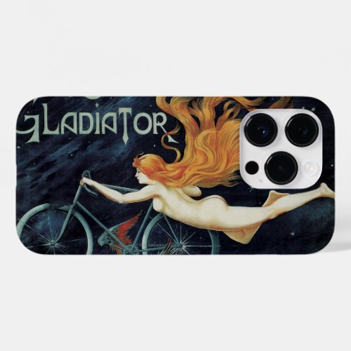 Vintage Victorian Art Nouveau Gladiator Cycles Case_Mate iPhone 14 Pro Case